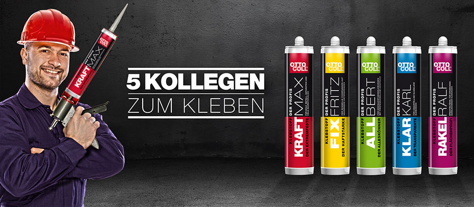 5 Kollegen zum Kleben